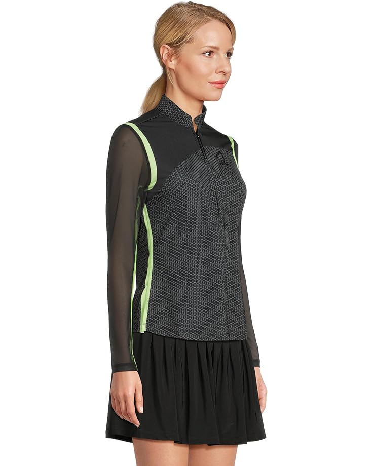 Jamie Sadock Long Sleeve Honey Comb 1/4 Zip Top - #2 of 5