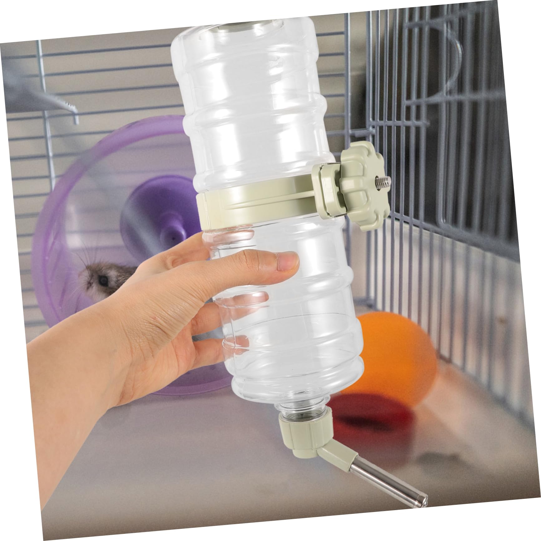 BESPORTBLE 2pièces Distributeur Eau Suspendu pour Animaux Bouteille Eau pour Chiens Et Rongeurs Anti-Fuite Pratique pour Cage pour Chat Et Chien