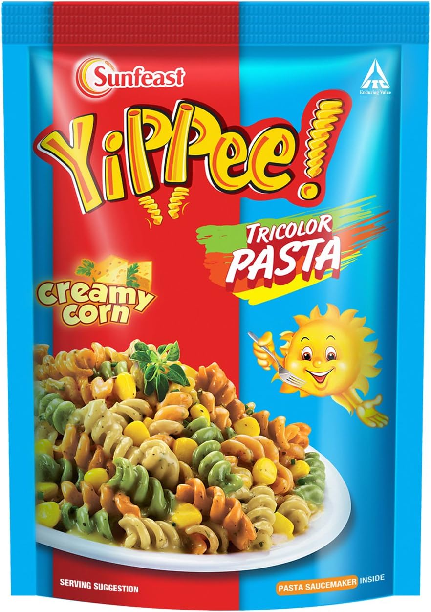 Tricolor Pasta Creamy Corn, 65g [Pack of 4]