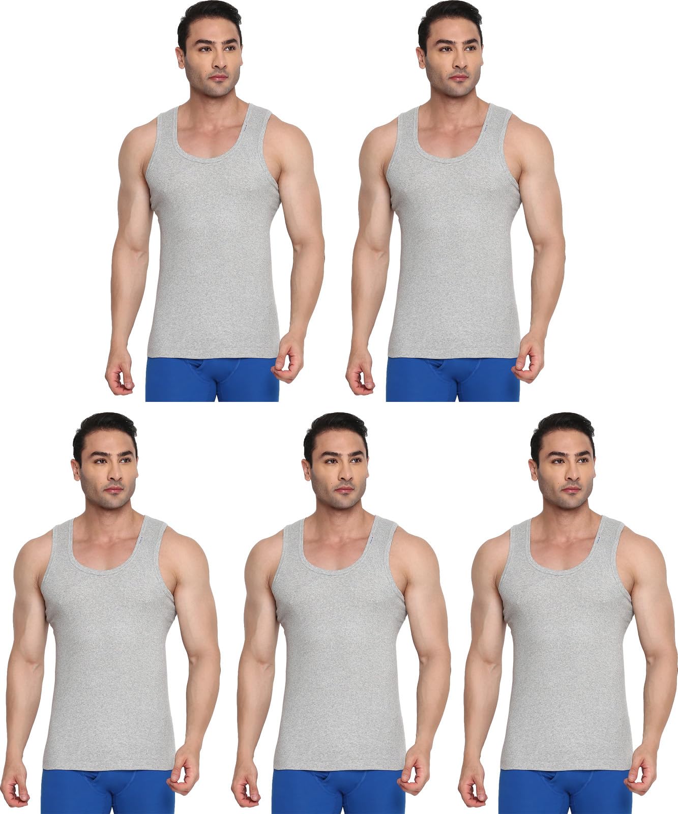 Men's Striped Regular Fit Vest-image-1