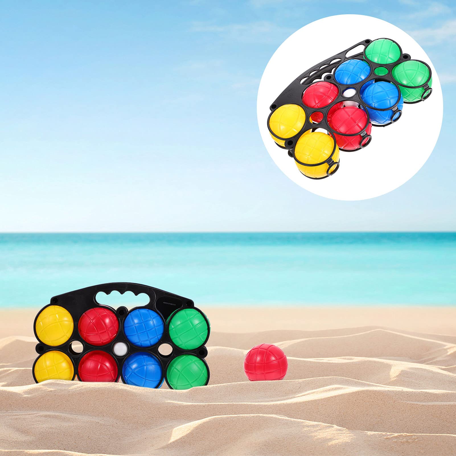 8piezas Coloridos Boules De Plástico Llenas De Agua para Jardín Juguetes para Niño Niña Aleatorios