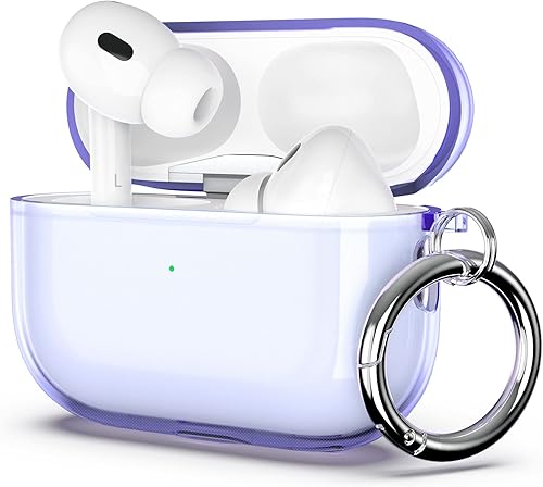ULAK Estuche Compatible con AirPods Pro de 2. Generación, Estuche de TPU Blando de Diseño para AirPods Pro de 1.2. Generación 20222019 con Llavero