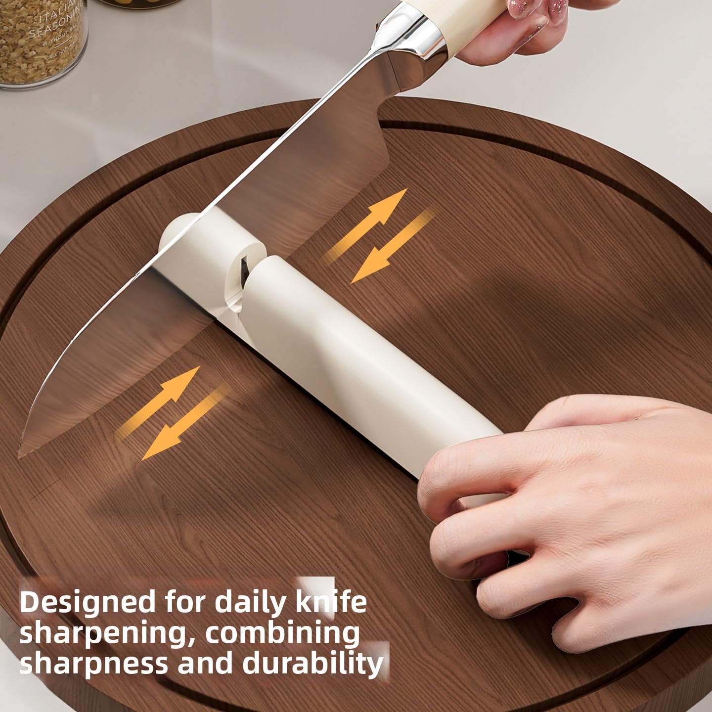 Kitchen Knife Holder (Natural Wood Color)