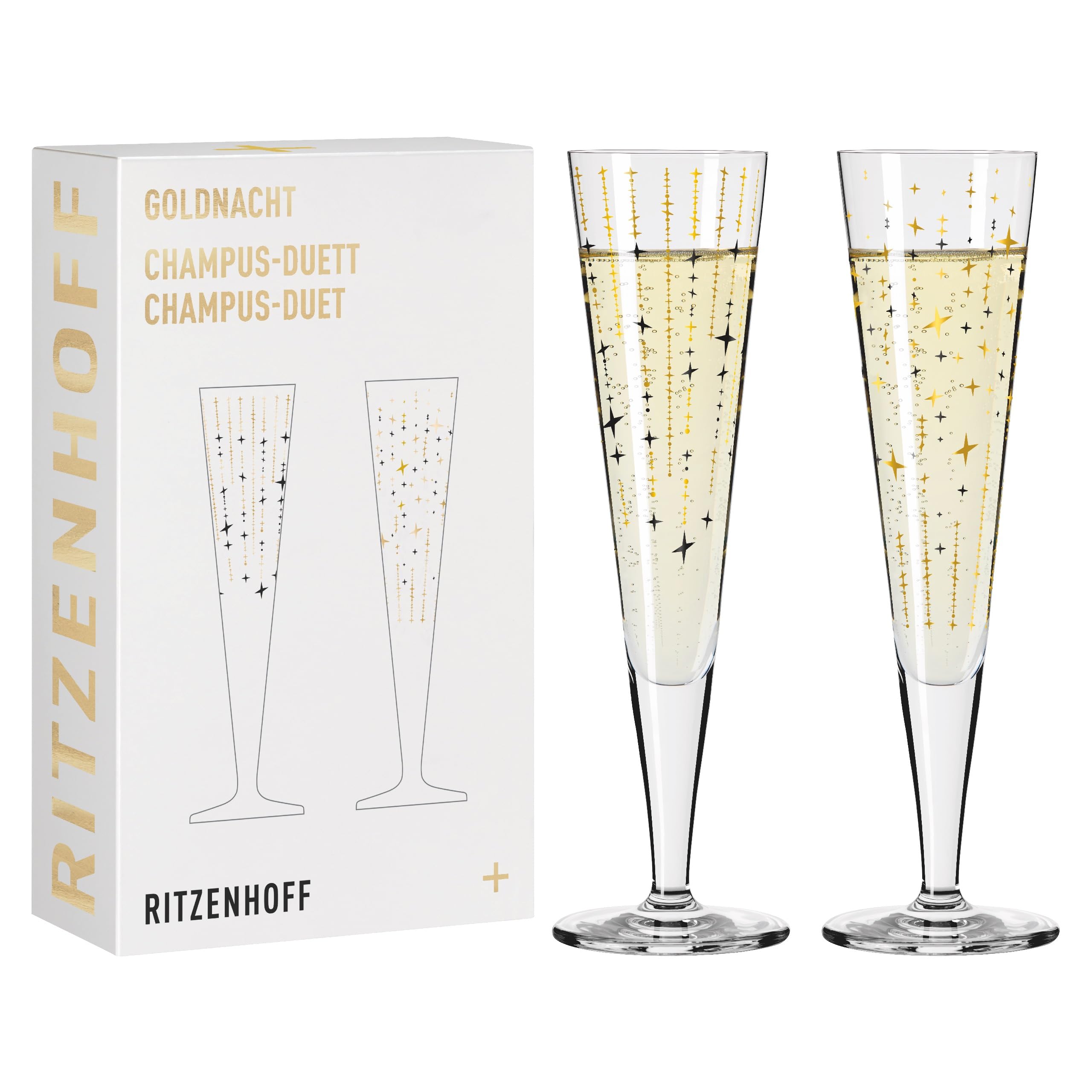 RITZENHOFF Set di 2 bicchieri da champagne - 200 ml - Made in Germany