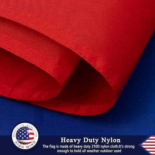 Miniatura 9 de DANF - Bandera dominicana de poliéster de 3 x 5 pies, bandera de República Dominicana, banderas nacionales de poliéster con ojales de latón, 3 x 5