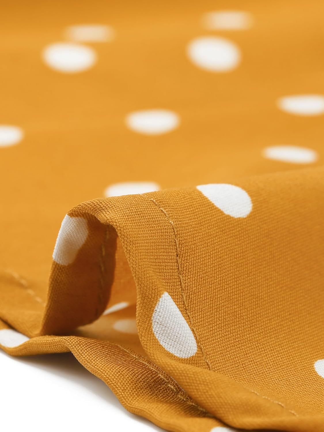 Allegra K Women's Vintage Polka Dots 3/4 Sleeve Button Front V Neck Casual Office Blouse Top - Image 5