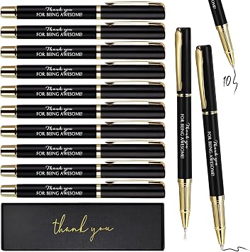 PerKoop 10 Sets Thank You Gifts, Appreciation Pens with Boxes for Men Women