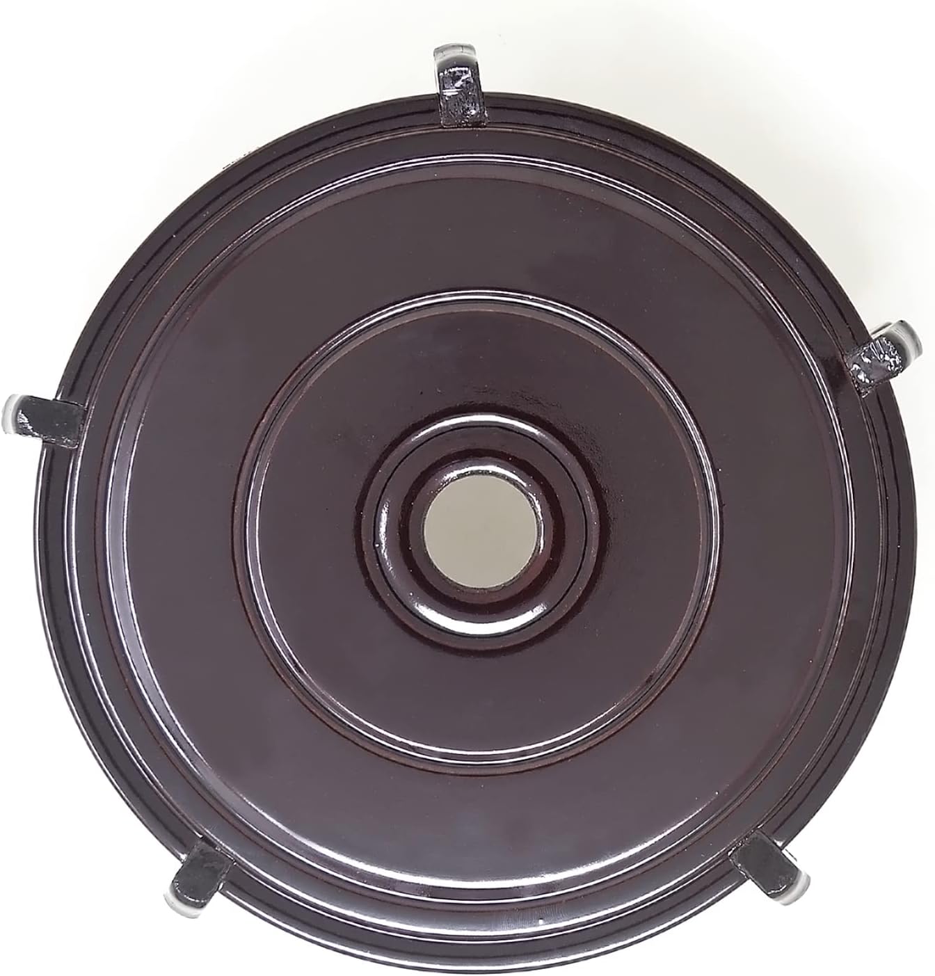 Fengshuibringluck 4 Sizes Traditional Wood Hand-Crafted Planter Plant Stand Indoor Outdoor Plant Holder Support Rack for Planter Flowerpot Patio Garden (10 INCH)