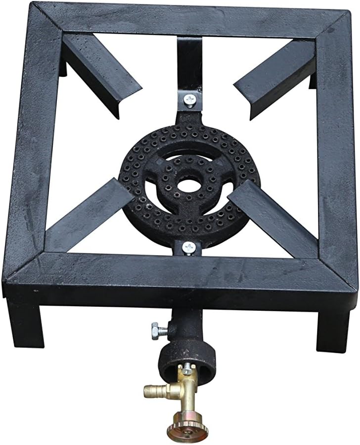 Camp Life Portable Single Burner Outdoor Gas Cooker, 9 x 9"