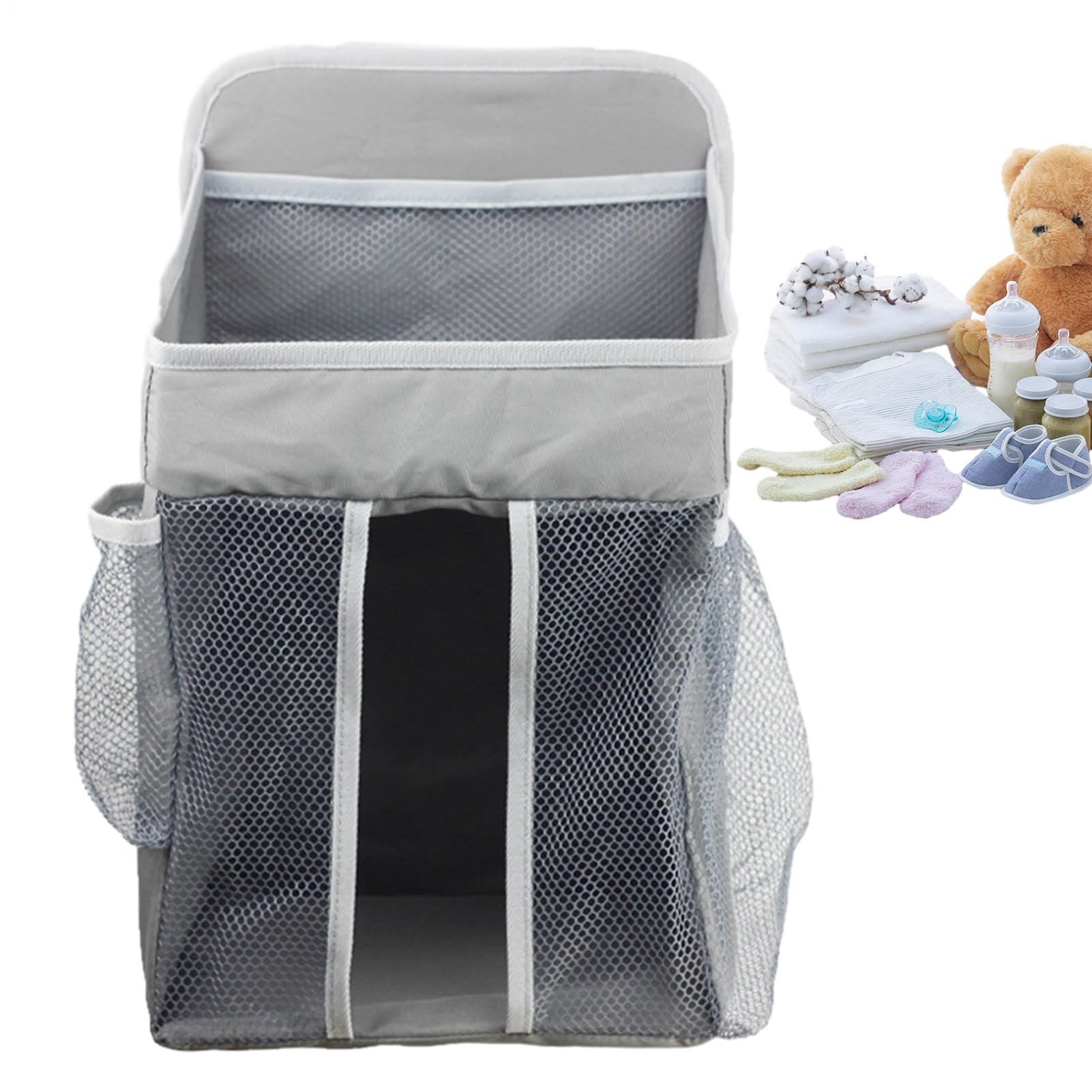 Organizador De Pañales Para Cuna Almacenamiento Para Juguetes De Cuna | Organizador De Pañales Para El Bebé Para Juguetes Biberones Toallitas Guarderías Futuras Mamás Canguros Dormitorio Viaje