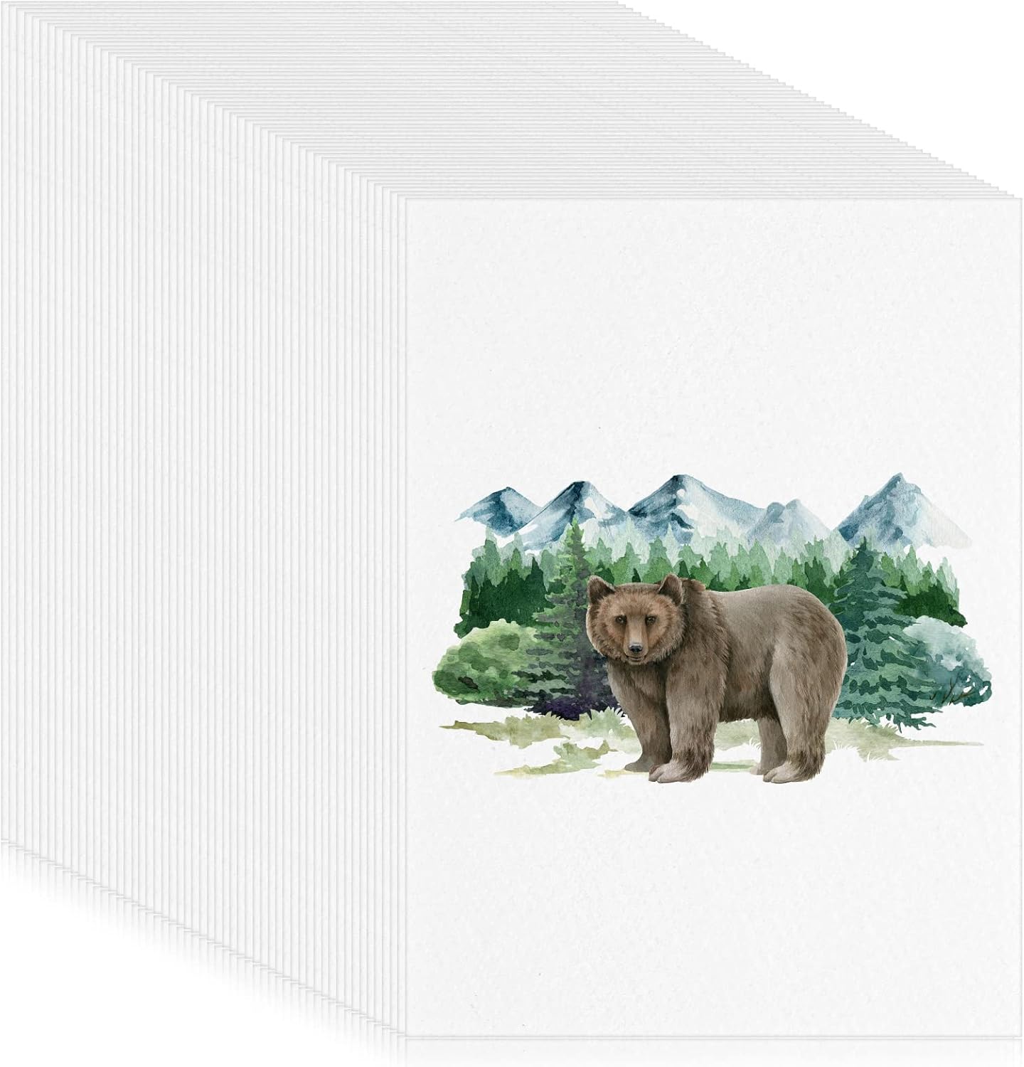 Sabary 500 Sheets Watercolor Paper 90 lb White Art Paper Bulk for Artists Paint 6 x 9 Inch Cold Press Pad for Painting Drawing Beginner Lover Artists Drawing Supplie