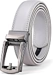 JASGOOD Ratchet Belts Men, Real Ratchet Dress Belt for Men with Automatic Buckle Adjustable Trim to fit 1 1/8” Width
