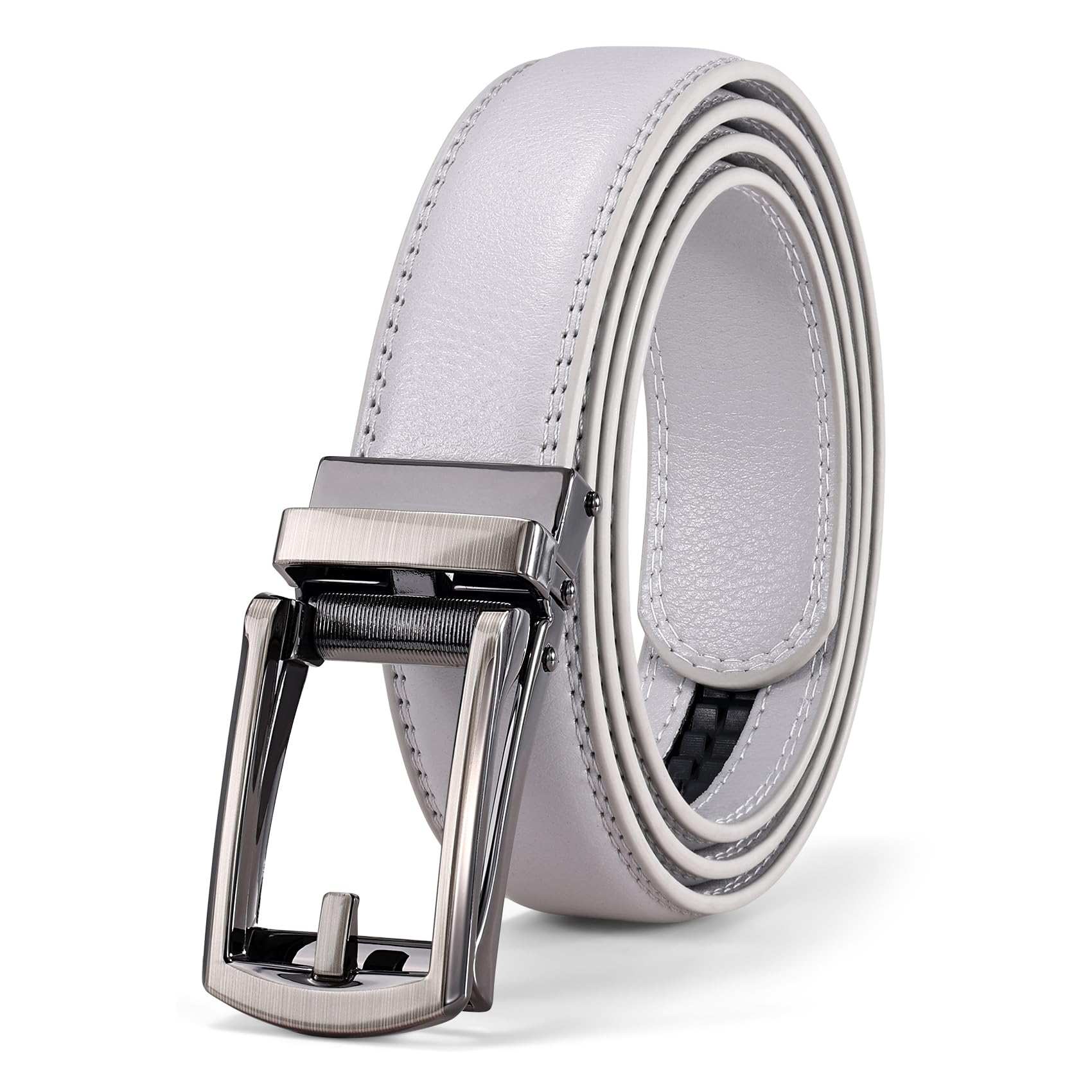 Automatic Ratchet Genuine Leather Dress Belt Men Executive Classic Gift