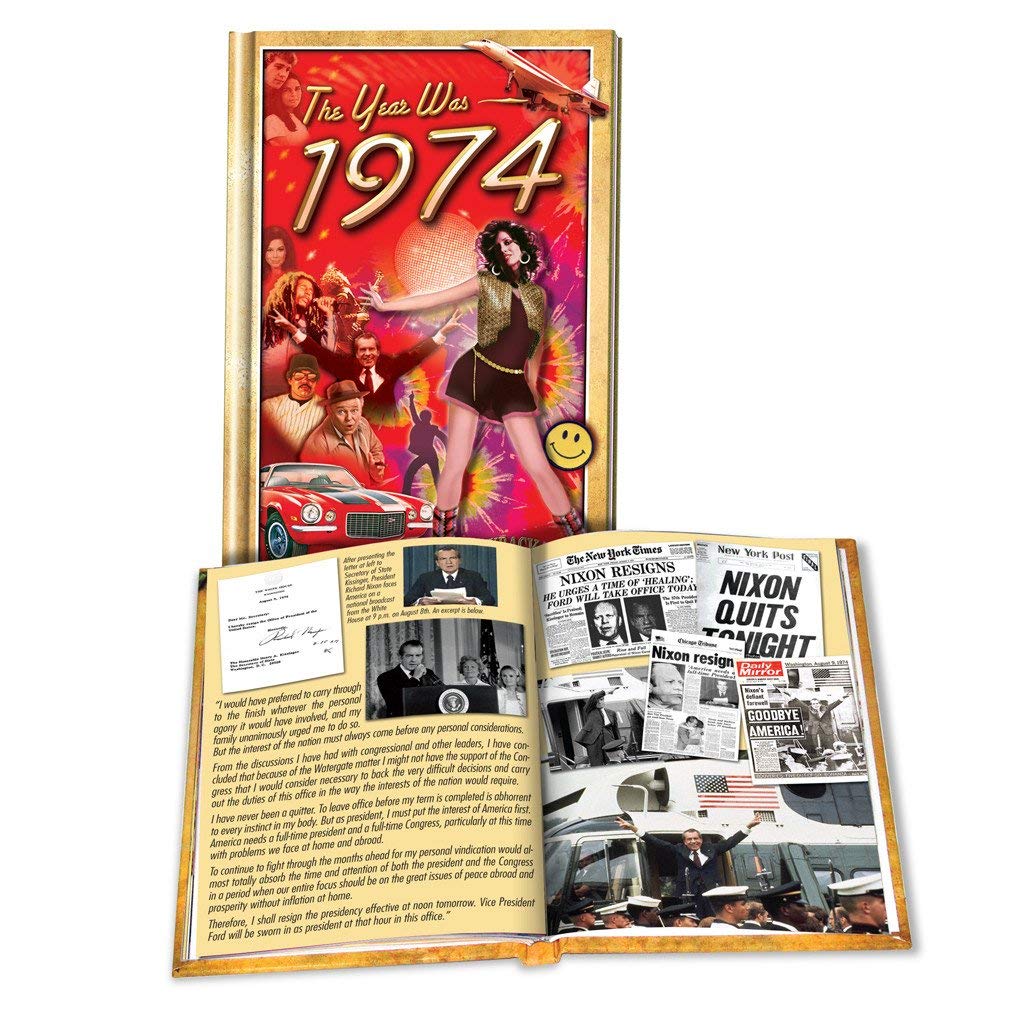1974 Flickback Mini-Book: Great Birthday Gift or Anniversary Gift Hardcover – 2011