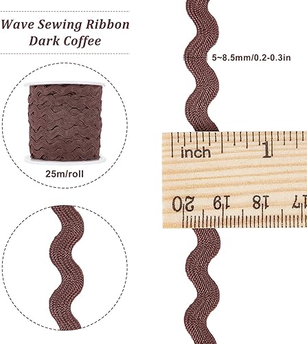 Miniatura 38 de GORGECRAFT 1 rollo de cinta RIC Rac de 27 yardas/82.0 ft para coser con flecos, 0.197 in/0.2 pulgadas para coser flores, boda, fiesta, cinta de Verde