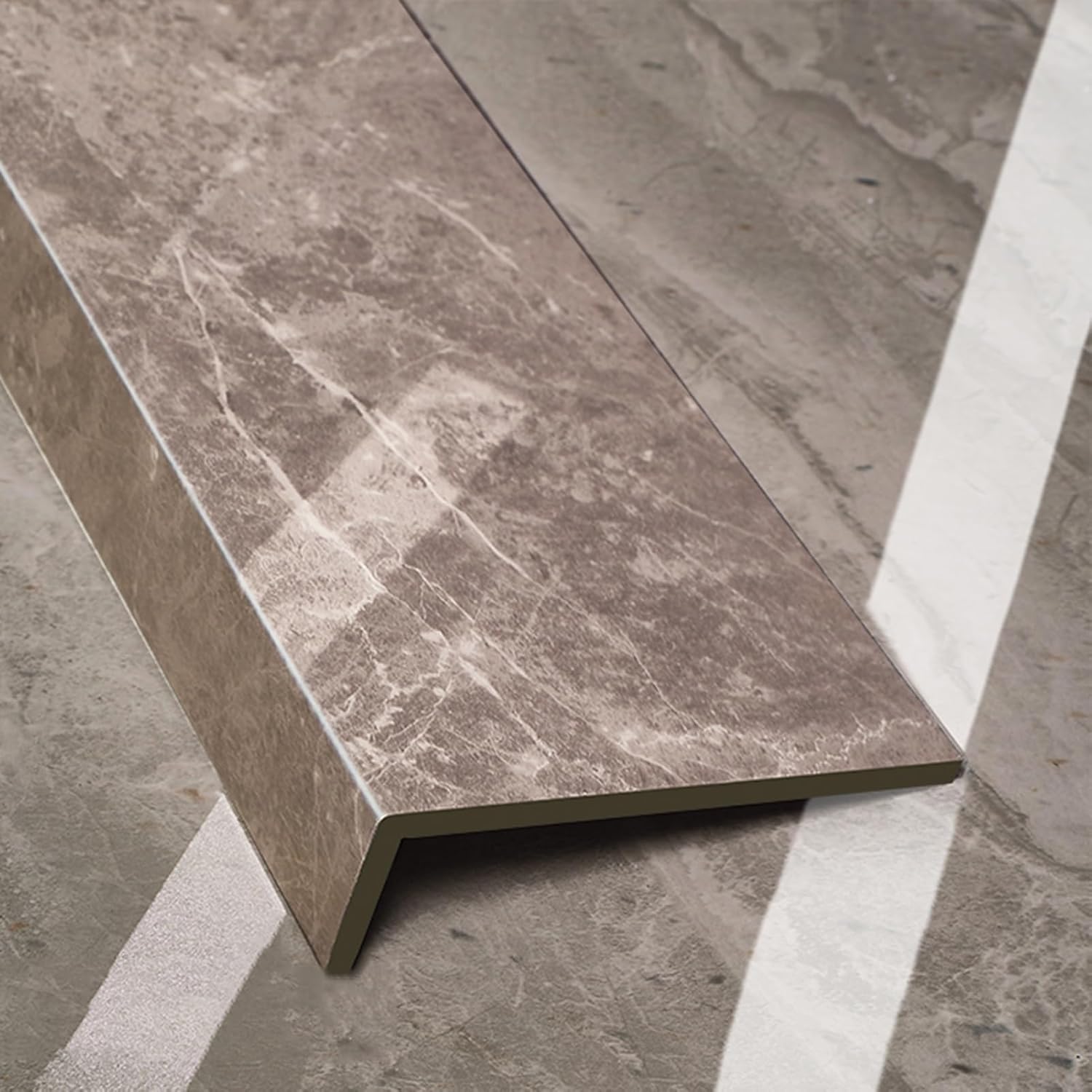 Marble-Style Dark Grey Window Sill Cover - Decorative Bay Window Protector for Bathroom & Kitchen, Replacement Panel (80cm x 10cm / 31.5" x 4") - Stylish Finish & Durable Design