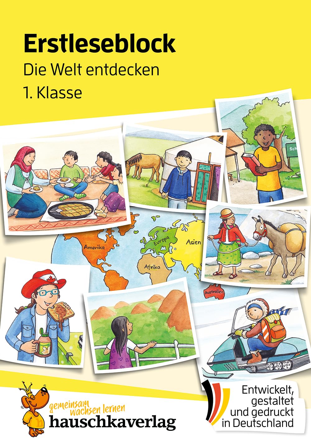 Erstleseblock - Die Welt entdecken, A5-Block: Übungsblock für die Grundschule, 1. und 2. Klasse: Leserätsel, Leseübungen, spielend Lesen lernen: 505
