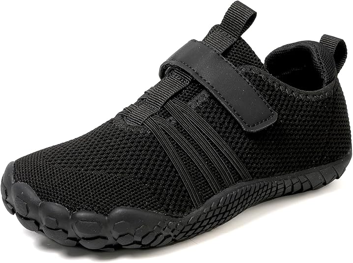 Kids Barefoot Shoes Boys Girls Footwear Toddler Shoes Wide Toe Box Hiking Flexible Zero Drop Sole Minimalist Sneakers Lightweight Breathable Slip On Running Tennis for Indoor Outdoor Little Big Kid