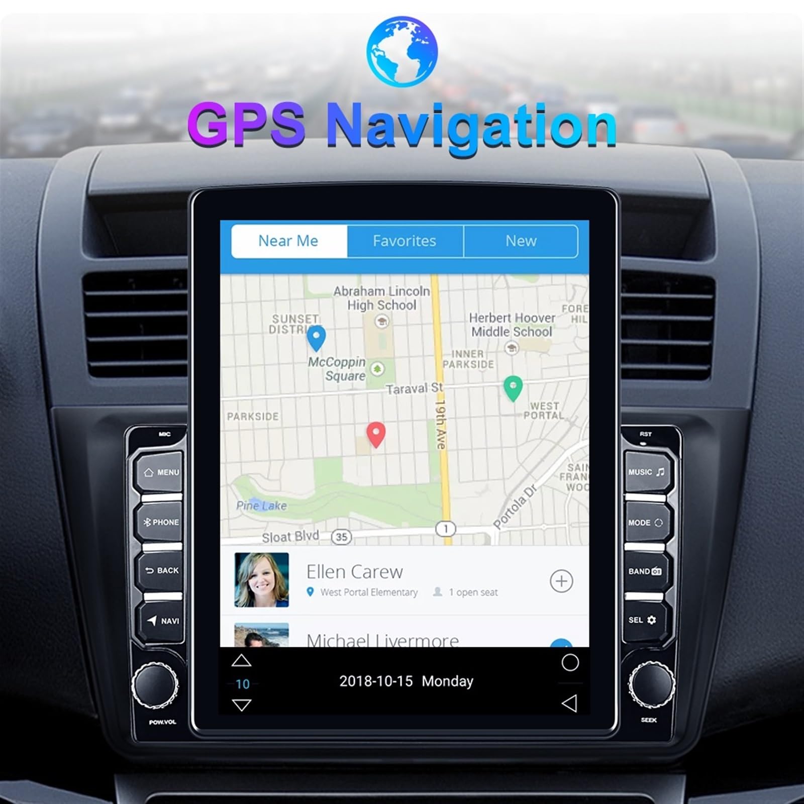 2 Din Radio samochodowe z Androidem GPS multimedialny odtwarzacz wideo Autoradio 2Din 9,7 cala, dla Tesli, pionowy ekran Android