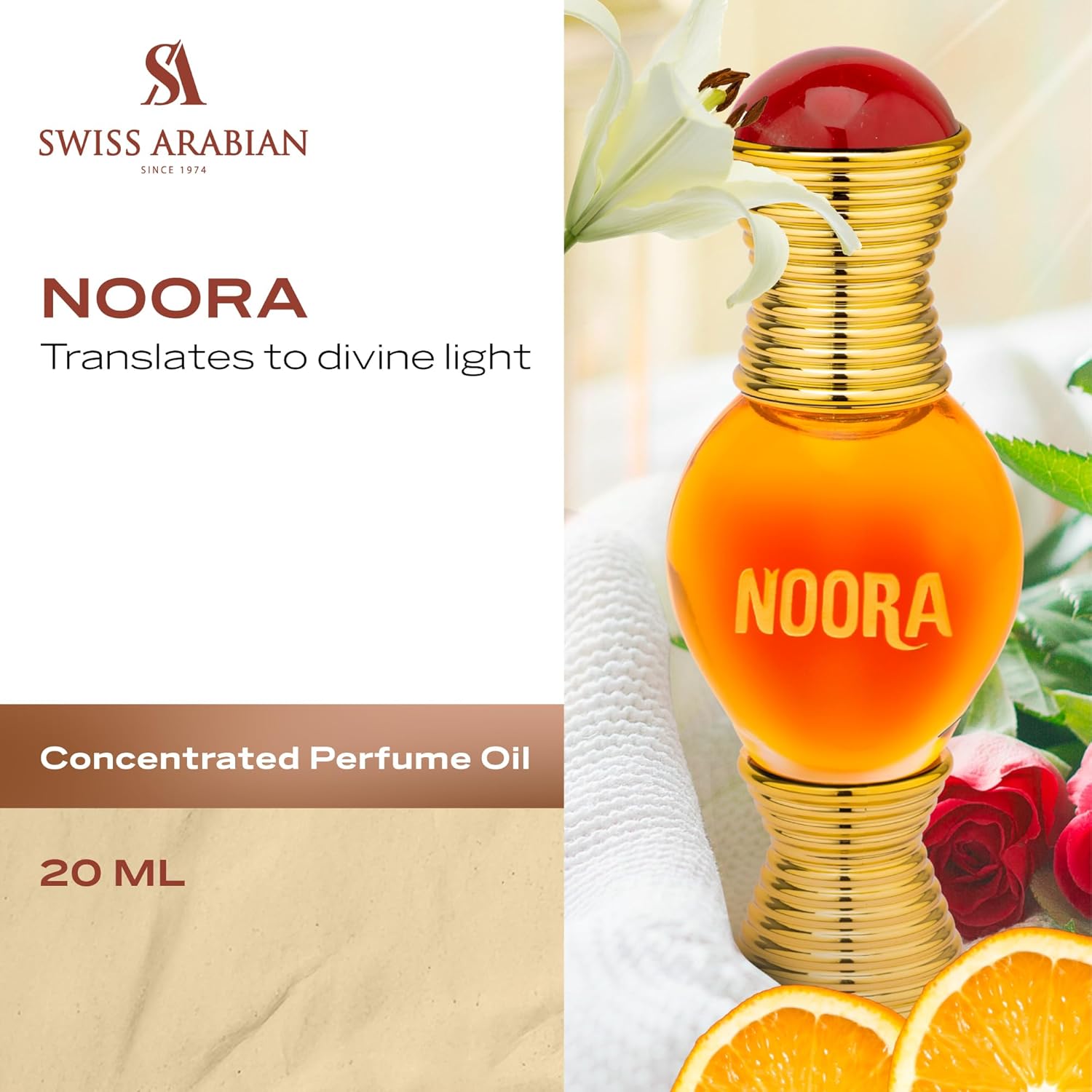 زيت عطري نورا للنساء من سويس ارابيان، 20 مل 2026 - view 2