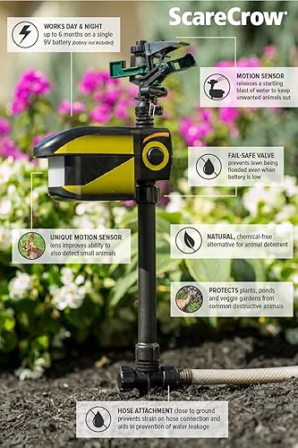 COSTWAY Scarecrow Motion Activated Animal Repellent - Thumbnail 3