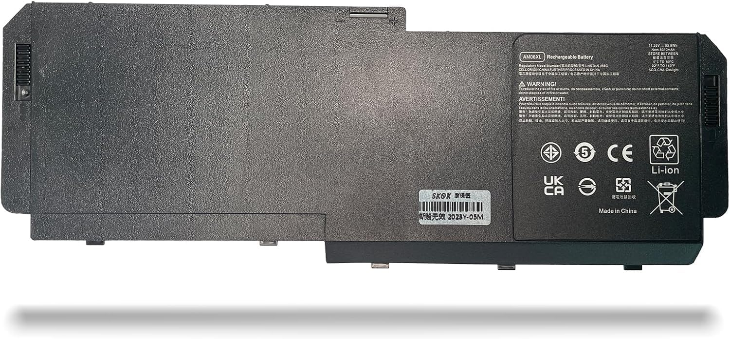 AM06XL AMO6XL HSTNN-IB8G L07350-1C1 L07044-855 AM06095XL HSN-Q12C Laptop Battery Replacement for HP ZBook 17 G5 G6 Series(11.55V 95.9Wh)