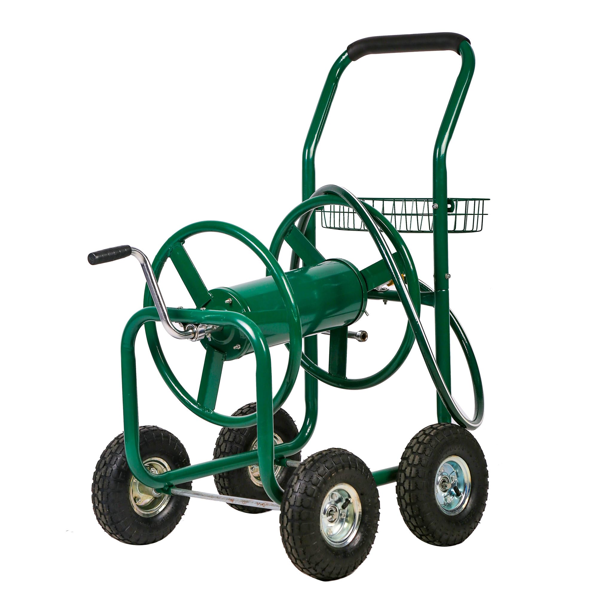 FDW Garden Hose Reel Cart Tools Outdoor Yard Water Truck Heavy DutyWater Planting, Green