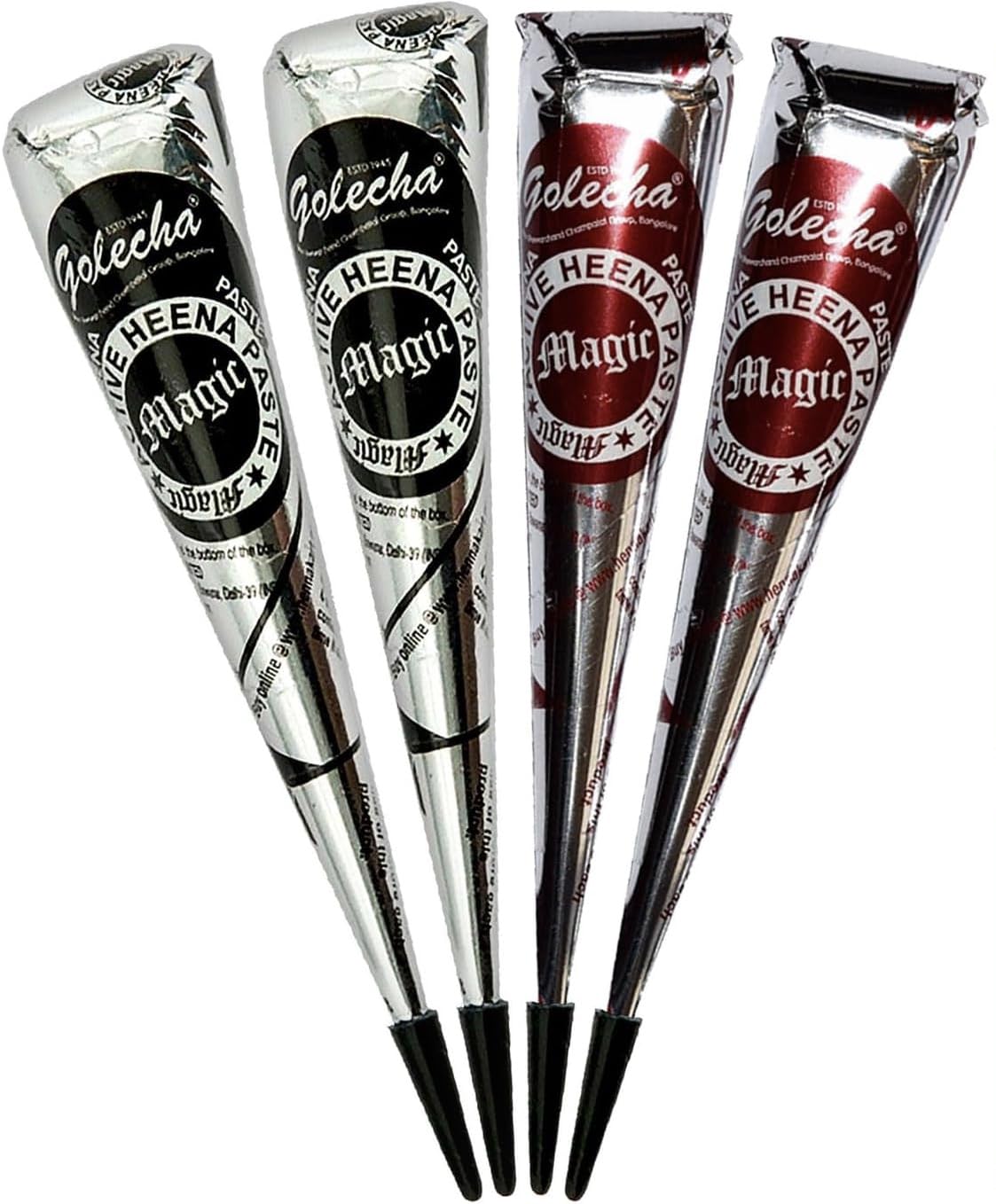 Golecha Deezee 4 x 25 g, Marron & Black, No PPD, No Ammony