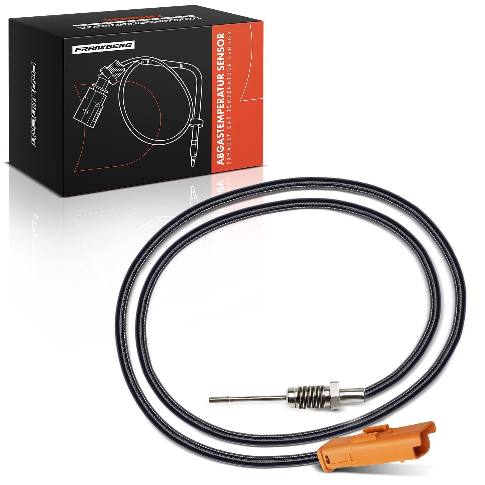 Frankberg Abgastemperatursensor 2-polig Kompatibel mit 307 3A/C 307 Break 3E 307 CC 3B 307 SW 3H C5 III Break RW 807 EB C8 EA EB C5 III RD 607 9D 9U Replace# 9666046680