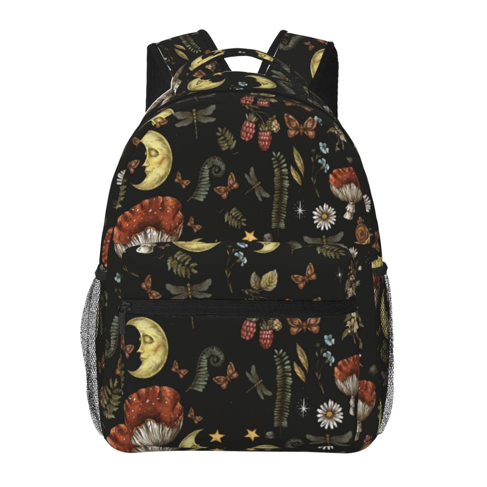 moremohometoile print backpack,01 blue white,11.4 * 7.8 * 15.7 inches