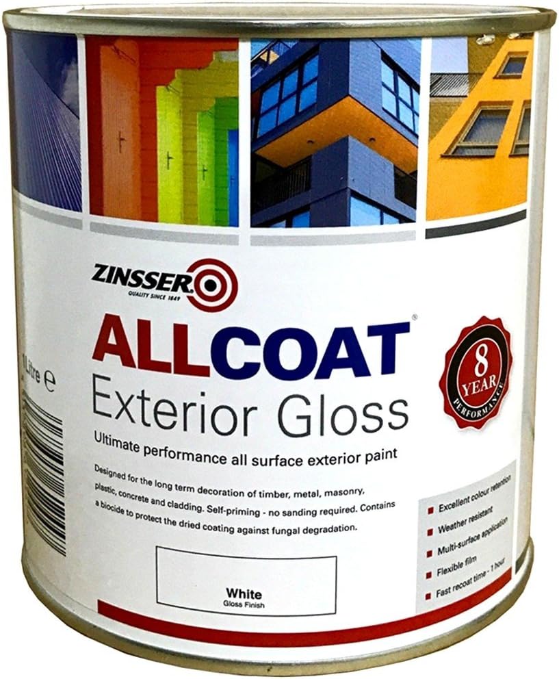 Zinsser Allcoat Exterior WB (Gloss Finish) Ready Mixed Colours 2.5