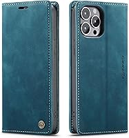 Vista 42 de SINIANL Funda de cuero para iPhone 15 Pro Max, cartera para iPhone 15 Pro Max, funda tipo cartera plegable con función atril magnética, ranuras