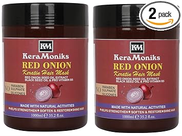 Keramoniks Red Onion Keratin Hair Mask 1000 Ml x 2 ( Pack Of 2)