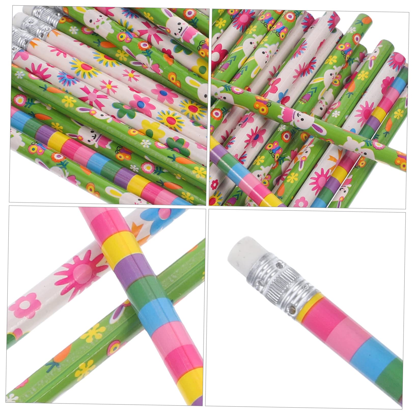 SHINEOFI 4 Sätze Bleistift Bleistifte Skizzenstifte Hochwertige Materialstifte Niedliche Bleistifte Radiergummis Für Bleistifte Für Bleistift Mit Radiergummi 40 Stück * 4