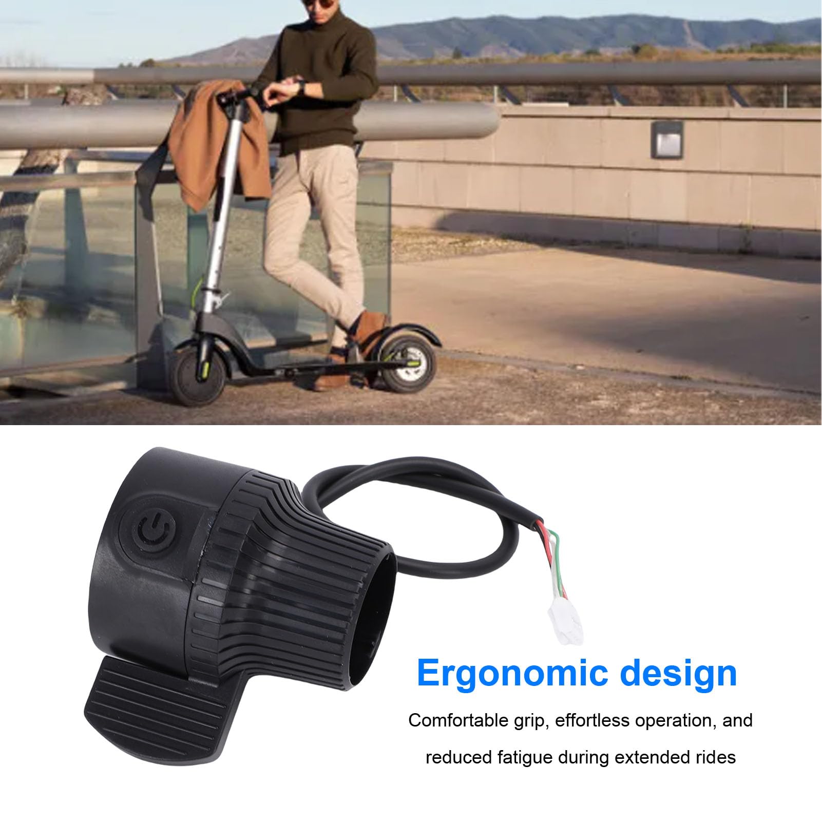 Acceleratore a Pollice Acceleratore di velocità per KuKirin G2 G3 G4, Sensibile in Gomma per Scooter Elettrico