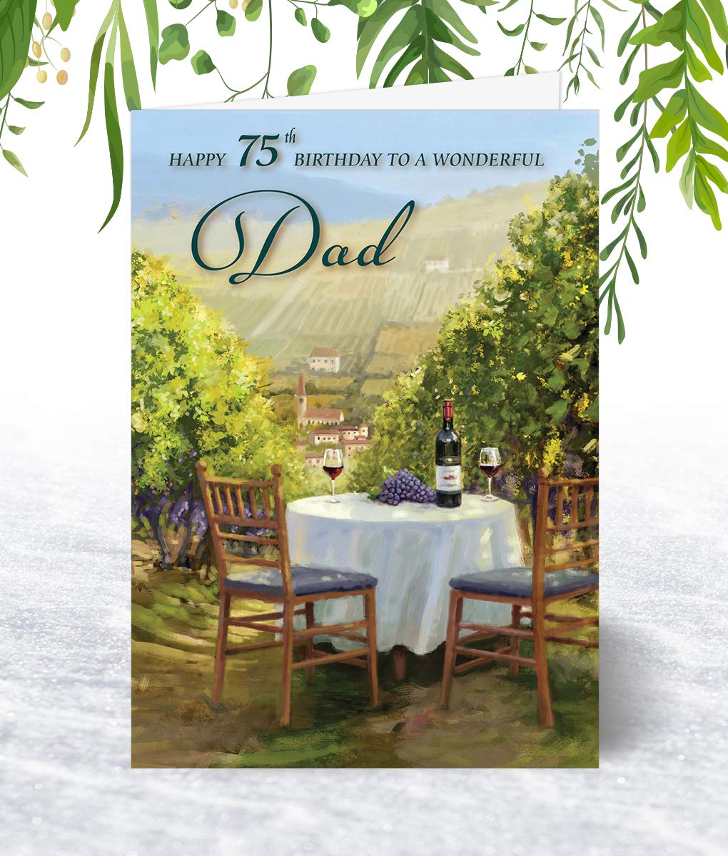 Tarjeta De Cumpleaños Para Cuñado - Diseño Sunshine And Wine, Tamaño A5 (148x210 Mm), Con Sobre