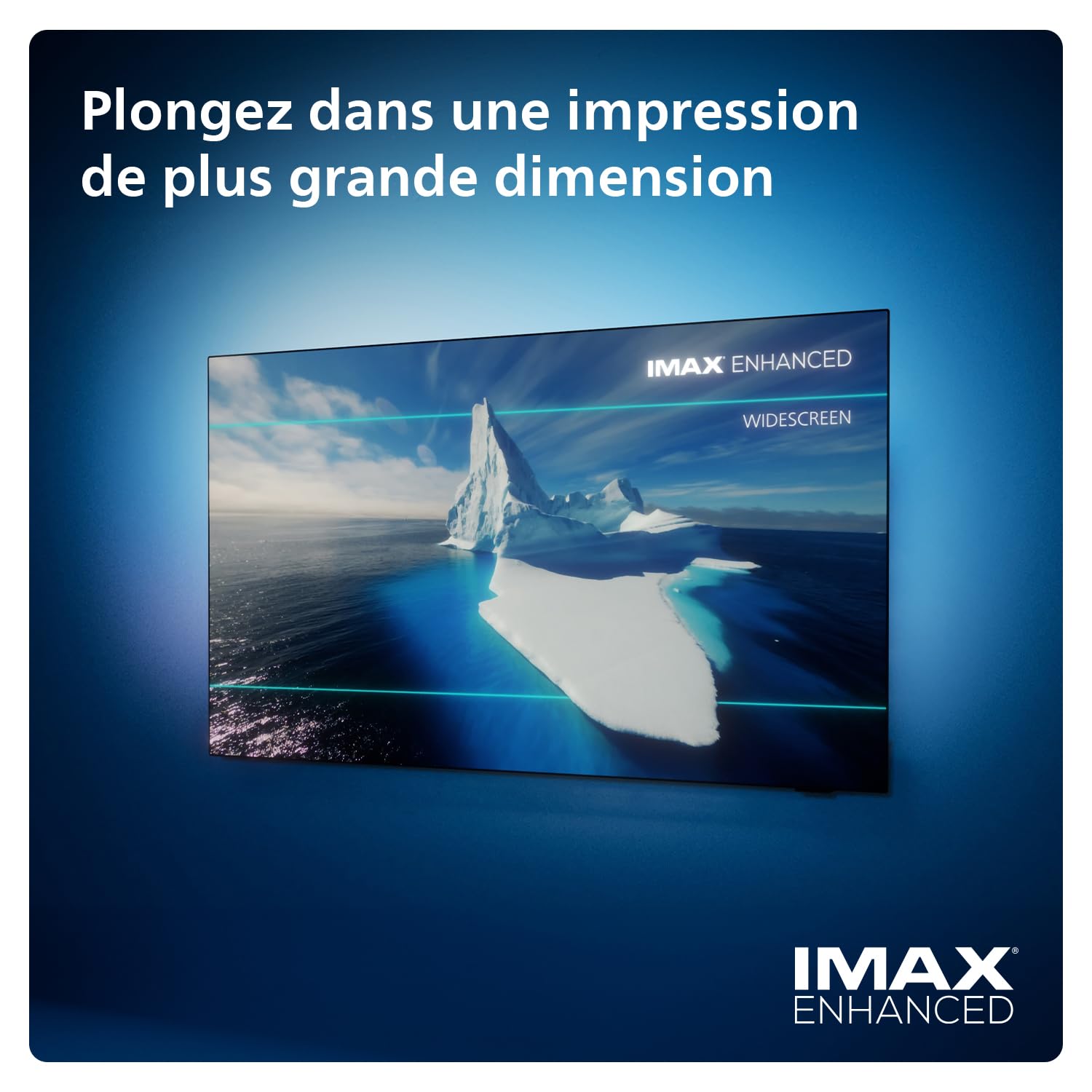 Philips Ambilight 48OLED809 Smart TV OLED 4K - Écran 48 Pouces, Plate-Forme P5 AI Perfect Picture Ultra HD, Google TV, Dolby Vision et Son Dolby Atmos, Fonctionne avec Alexa et Google Assistant