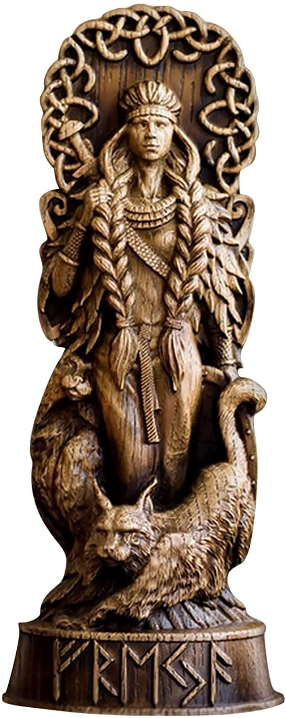 TAECOOOL Norse God Resin Statue Scandinavian Pantheons, Norse Gods Figurine Craft Viking Mythology, Home Wine Cabinet Shelt Bookcase Sculpture Orament (Freyja)