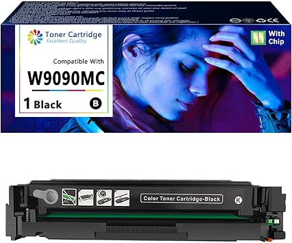 W9090MC W9091MC W9092MC W9093MC Toner Replacement for HP Color Laserjet Managed E45028dn MFP E47528f Printers Black