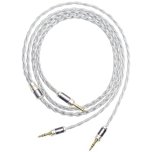 He1000se Cable Susvara Cable He6se Sundara Cable Dos 0.138 in Enchufe 6N de cristal único Ananda Balanced Cable para HIFIMAN Ananda Cable de