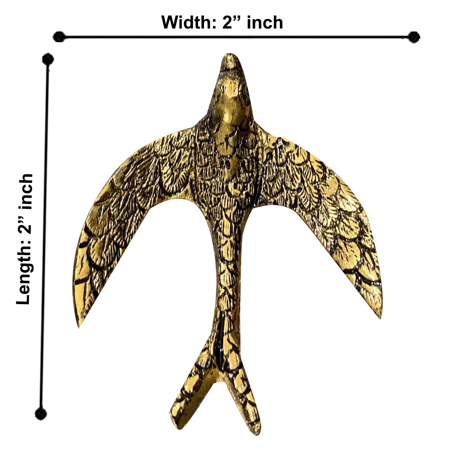 Perilla Home Set of 6 Eagle Shape Knobs Kitchen Cabinet Cupboard Door Knobs Dresser Wardrobe and Drawer Pull (Antique Gold) - Image 4