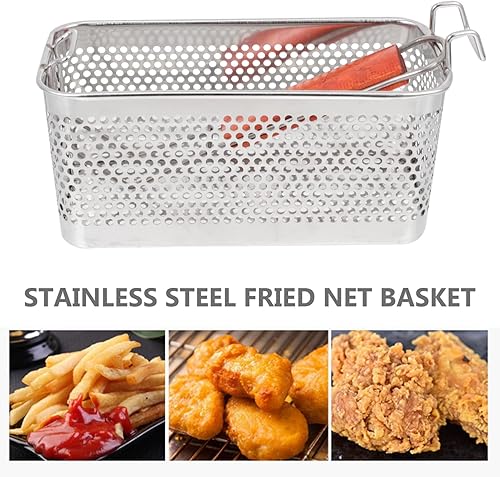 Miniatura 3 de GANAZONO Cesta para freír patatas fritas de acero inoxidable, colador de aceite, multifuncional, para hervir hervir, para freír, para lavar y cocinar