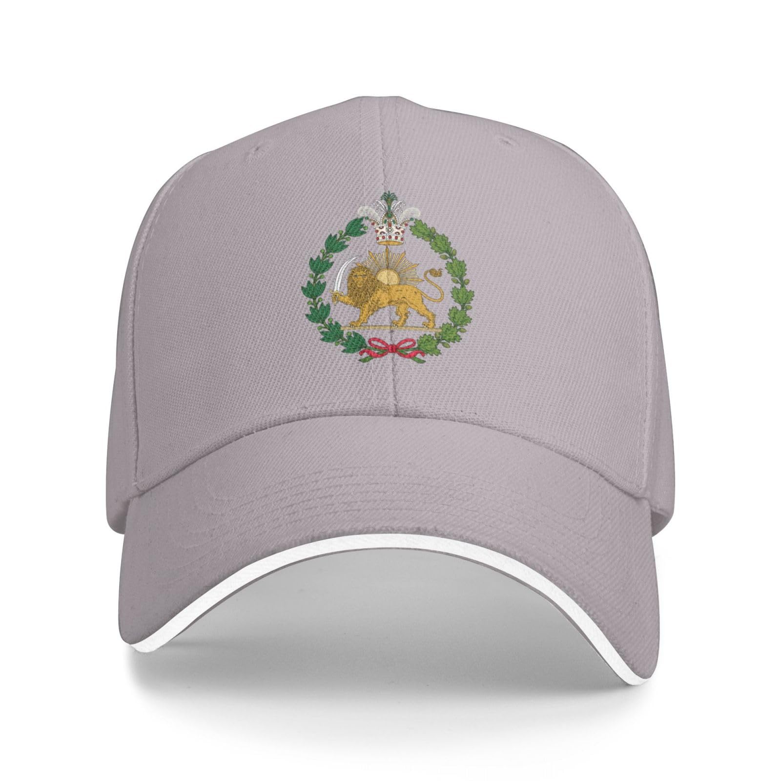 KWQDOZF Make Iran Great Again Hat Coat of Arms of Persian Flag Lion and Sun Qajar Dynasty Hat Cap for Men Women Black