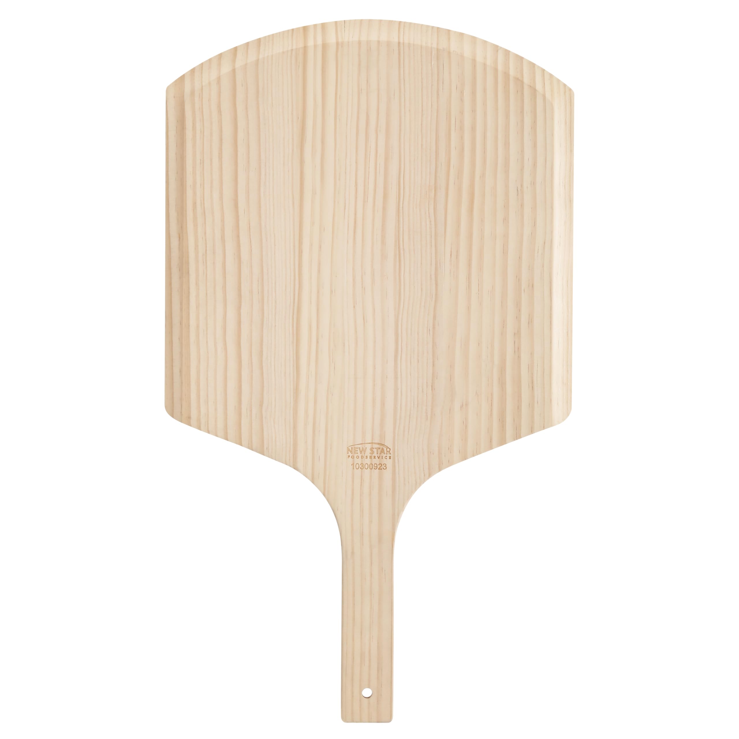 New Star Foodservice Wooden Pizza Peel, 16" L x 14" W, 24" Overall