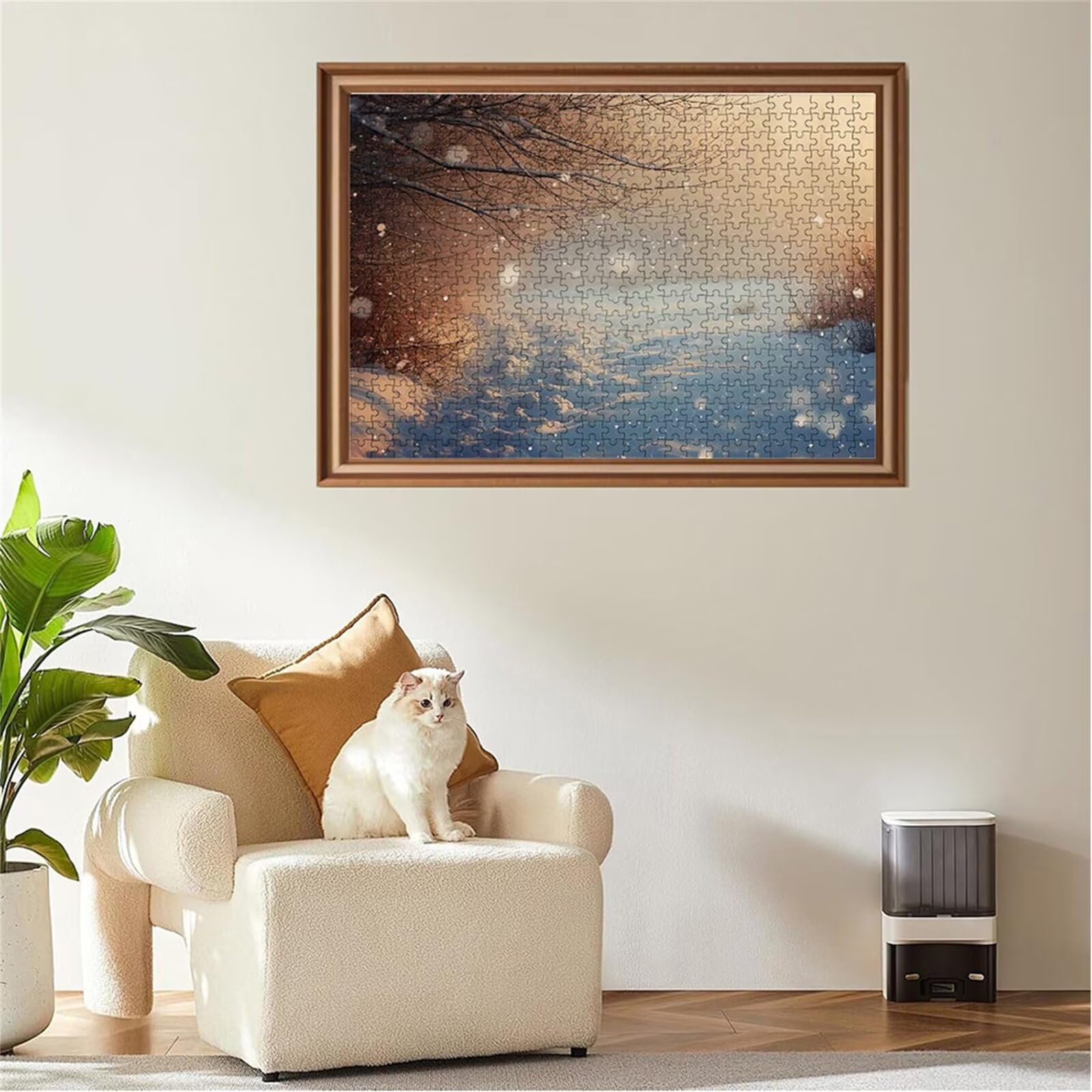 Puzzle 2000 sztuk zima drzewo układanki drewniane układanki, klasyczne dla dorosłych diY gra wyzwanie idealnie pasują między nimi literami z tyłu wysokiej jakości układanki dla dzieci dorosłych wiek
