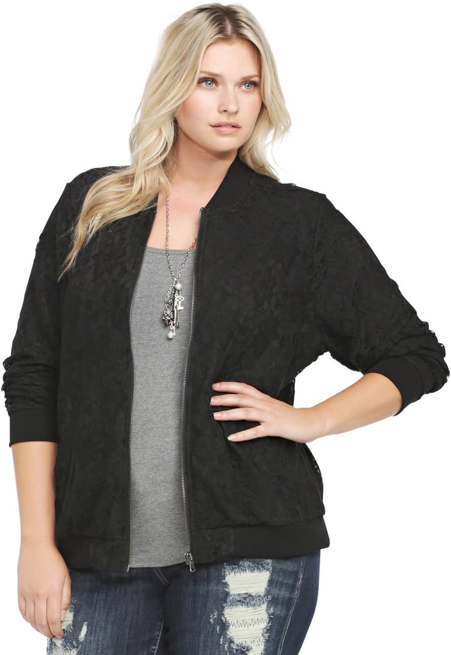 Lace Bomber Jacket
