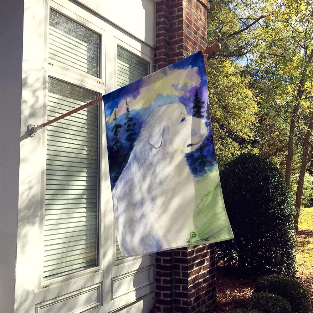 Caroline's Treasures SS8980CHF Great Pyrenees Flag Canvas, Large, Multicolor