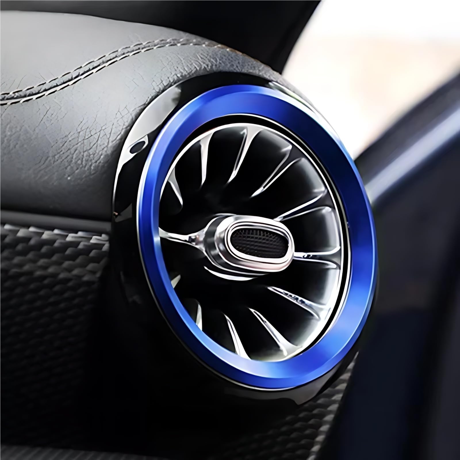 Copertura Bocchette Compatibile Con Benz Per B-Class W247 2020-2023 Anello Di Rivestimento Della Presa D'aria Del Cruscotto Dell'auto Copertura Decorativa Adesivo