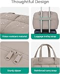 BAGSMART Sac de gym pour femmes, 29L Sac à bandoulière pour les voyages avec compartiment portable, Sacs de week-end pour les femmes, Sac de transport avec sac à banboulière