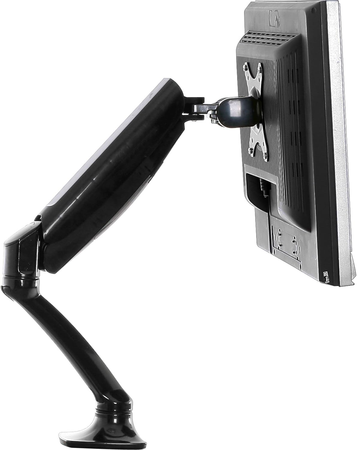 V7 DS2GSA-2N Full Motion Gas Spring Mount - For Desktop fits Displays from 10" to 24" (Vesa 100x100,75x75, up to 5.00 kgs)